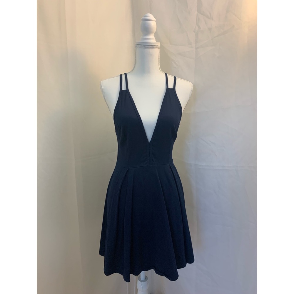 Navy Blue Mini Dress